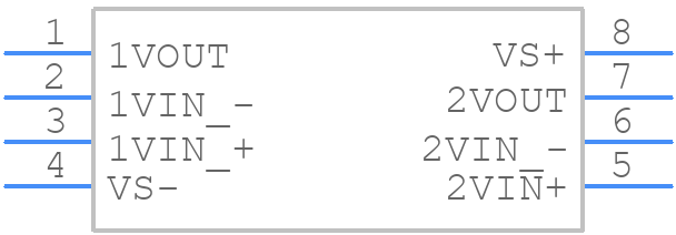 THS3062D - Texas Instruments - PCB symbol