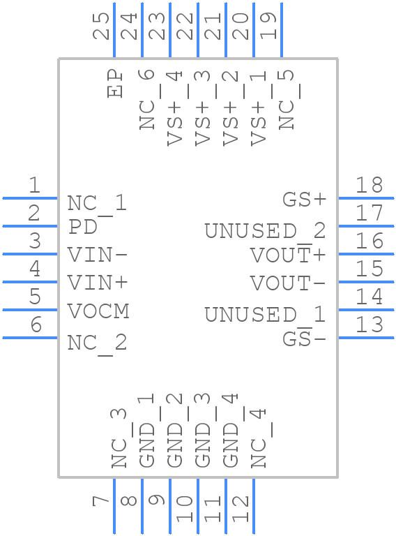 THS770012IRGET - Texas Instruments - PCB symbol