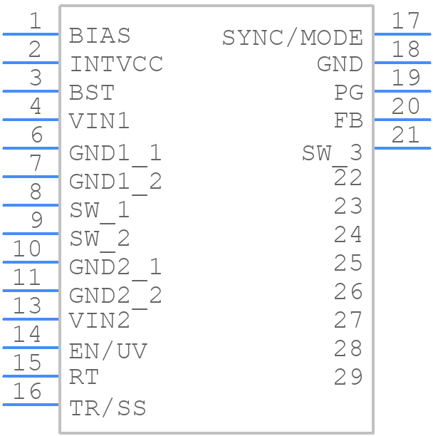LT8641ARUDCM#PBF - Analog Devices - PCB symbol