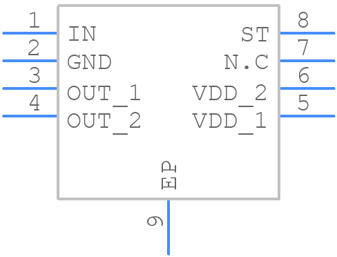 BD1HC500EFJ-CE2 - ROHM Semiconductor - PCB symbol