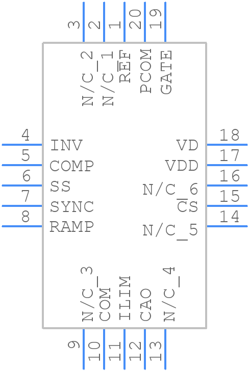 UCC2583QTR - Texas Instruments - PCB symbol