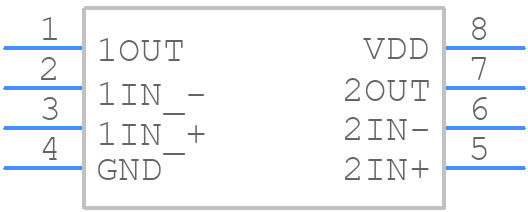 TLC1078CP - Texas Instruments - PCB symbol