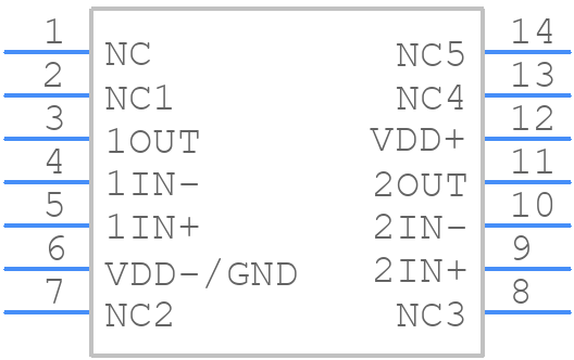 TLC2202CD - Texas Instruments - PCB symbol