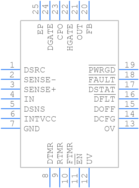 LTC4229IUFD#PBF - Analog Devices - PCB symbol