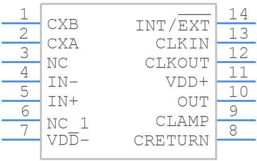 TLC2652CN - Texas Instruments - PCB symbol