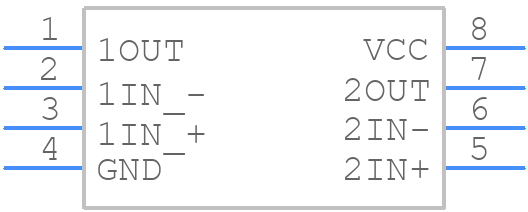 TLC27M2CD - Texas Instruments - PCB symbol