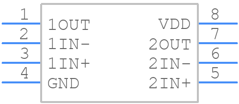 TLC3702MD - Texas Instruments - PCB symbol