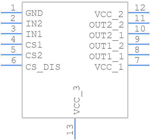 VND5E050MCJTR-E - STMicroelectronics - PCB symbol
