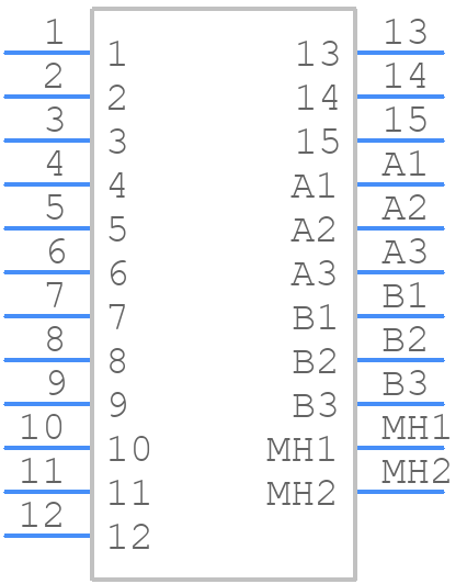 628-17W2224-7N3 - EDAC - PCB symbol
