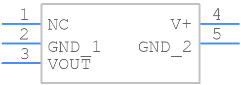 TMP20AIDCKT - Texas Instruments - PCB symbol