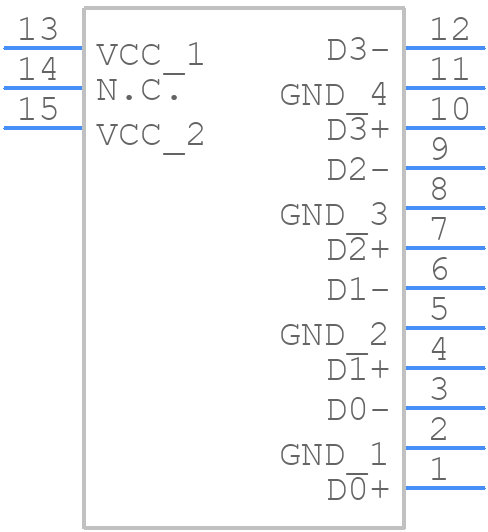 TPD8S009DSMR - Texas Instruments - PCB symbol