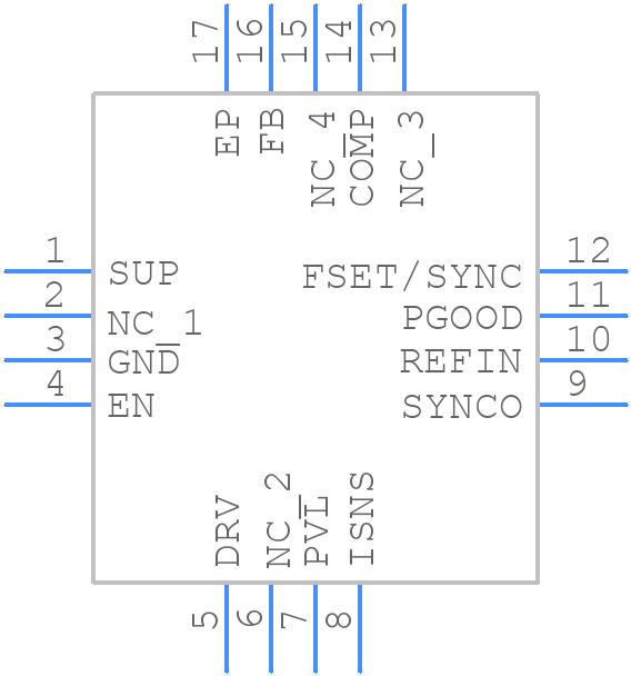 MAX16992ATEF/V+T - Analog Devices - PCB symbol