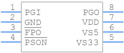 TPS3510P - Texas Instruments - PCB symbol