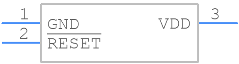 TPS3809I50DBVT - Texas Instruments - PCB symbol