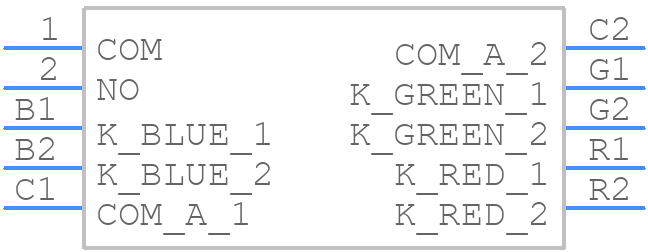 LP11OA1NBSRGB - E-Switch - PCB symbol