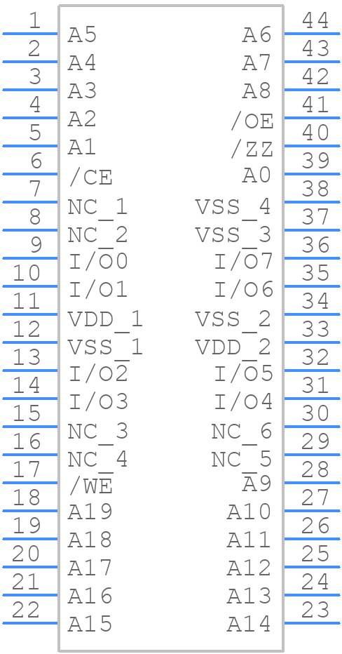 MB85R8M1TAFN-G-JAE2 - Ramxeed - PCB symbol