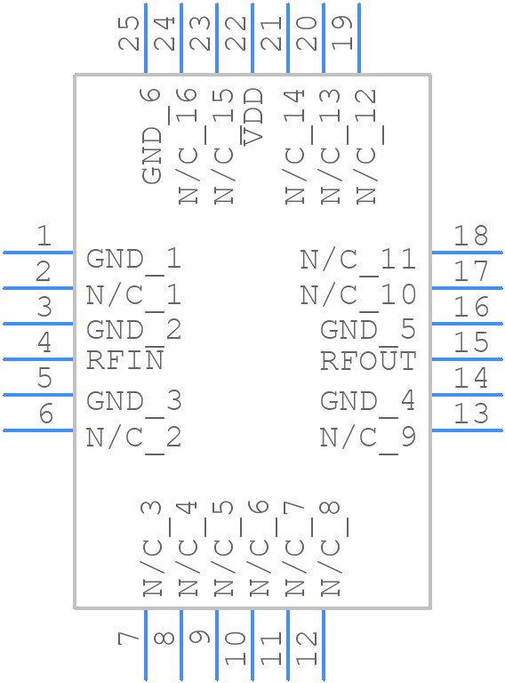 HMC942LP4ETR - Analog Devices - PCB symbol