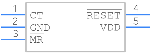 TPS3836E18DBVT - Texas Instruments - PCB symbol