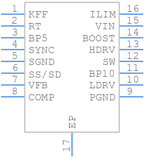 TPS40055PWP - Texas Instruments - PCB symbol