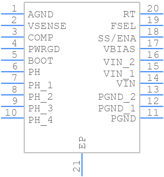 TPS54310QPWPRQ1 - Texas Instruments - PCB symbol