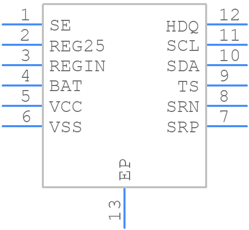 BQ27541DRZR-G1 - Texas Instruments - PCB symbol