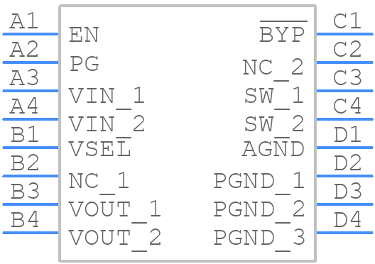 FAN48623UC50GX - onsemi - PCB symbol