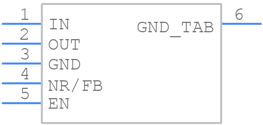 TPS73725DCQG4 - Texas Instruments - PCB symbol