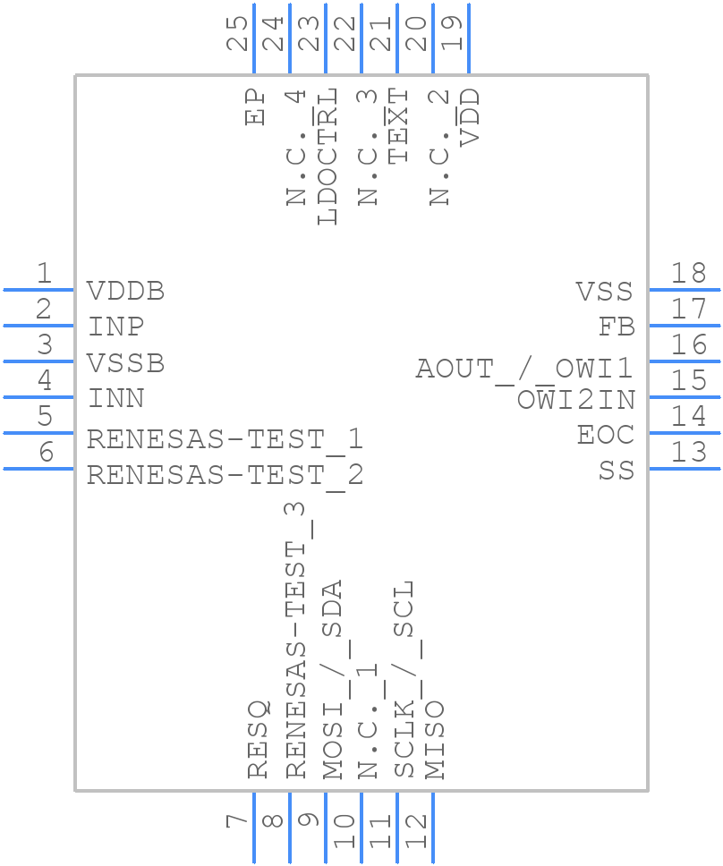 ZSSC3241DL3W - Renesas Electronics - PCB symbol