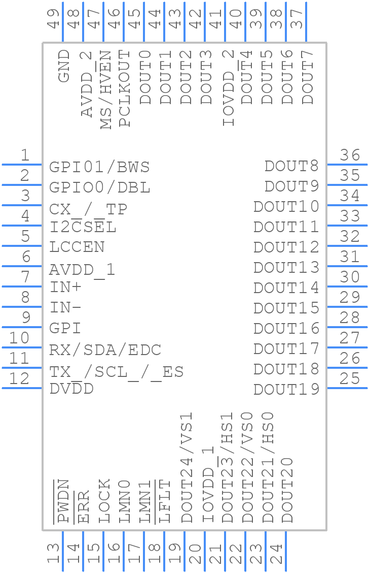 MAX9240AGTM+T - Analog Devices - PCB symbol