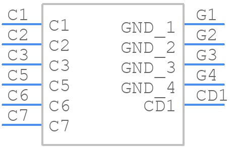 CH03-GB060-ABR - Gradconn - PCB symbol