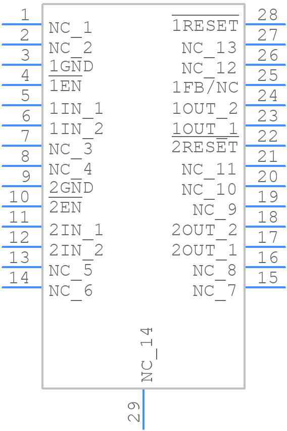 TPS767D325PWP - Texas Instruments - PCB symbol