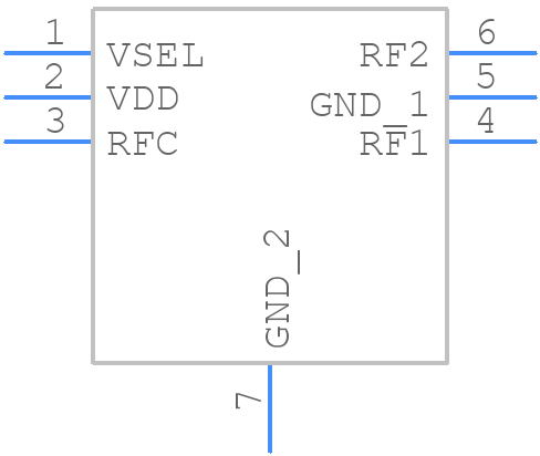 GRF6011 - Guerrilla RF - PCB symbol