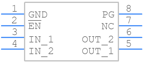 TPS76833QD - Texas Instruments - PCB symbol