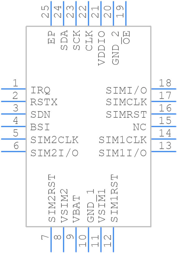 TXS02326RGER - Texas Instruments - PCB symbol