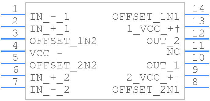 UA747CN - Texas Instruments - PCB symbol