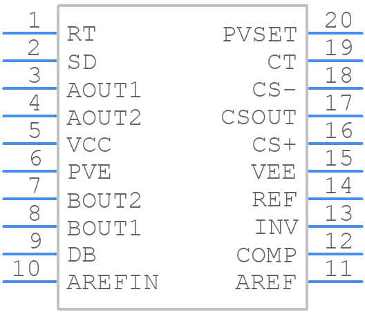 UC2638DW - Texas Instruments - PCB symbol
