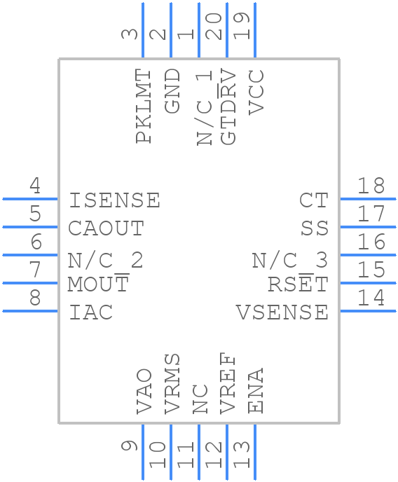 UC2854BQ - Texas Instruments - PCB symbol