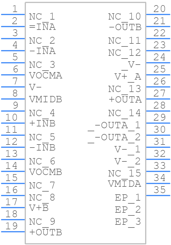 LT6604CUFF-10#PBF - Analog Devices - PCB symbol