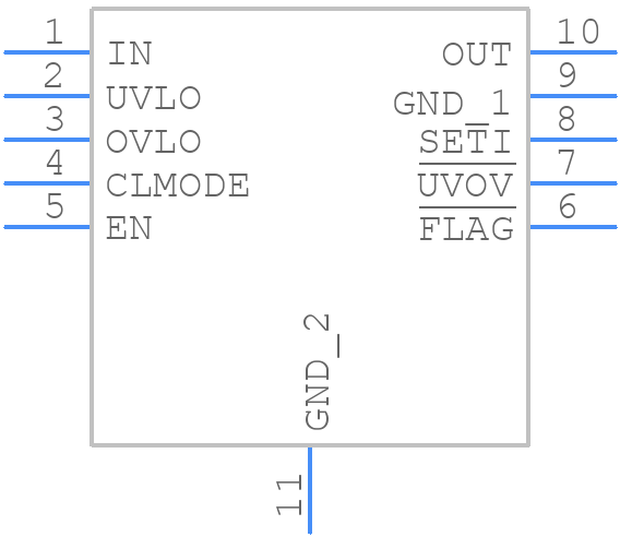 MAX17612AATB+T - Analog Devices - PCB symbol