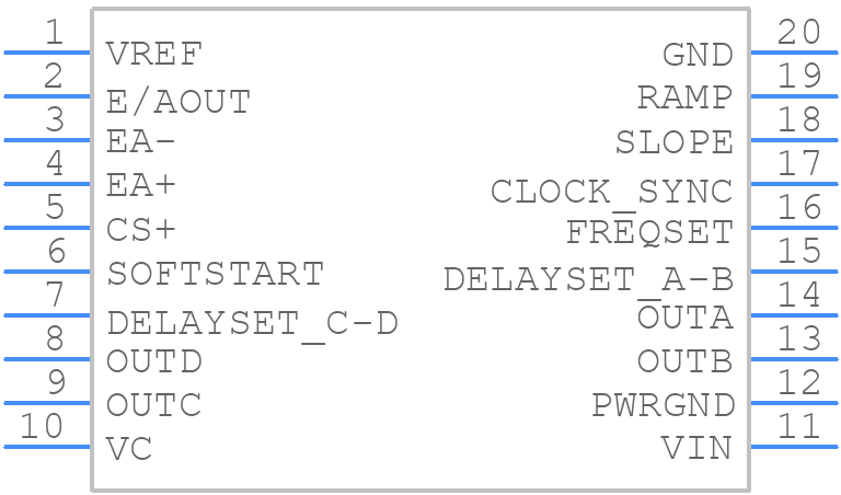UC3875N - Texas Instruments - PCB symbol