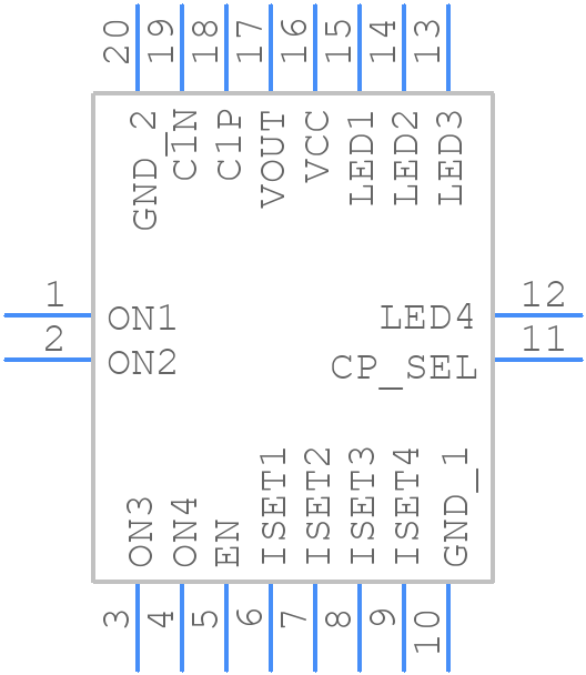 STP4CMPQTR - STMicroelectronics - PCB symbol