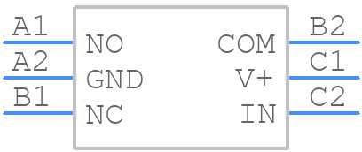 TS5A3157YZPR - Texas Instruments - PCB symbol