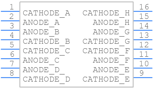 HLMP-2620 - Avago Technologies - PCB symbol