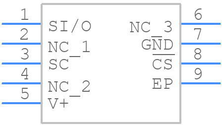 LM70CILD-3/NOPB - Texas Instruments - PCB symbol