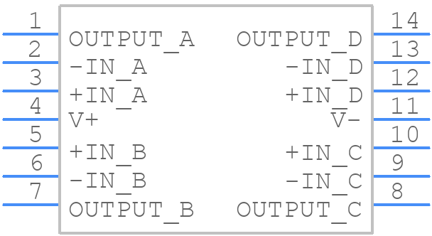 LT1058CN#PBF - Analog Devices - PCB symbol