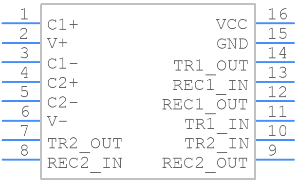 LT1081CN#PBF - Analog Devices - PCB symbol