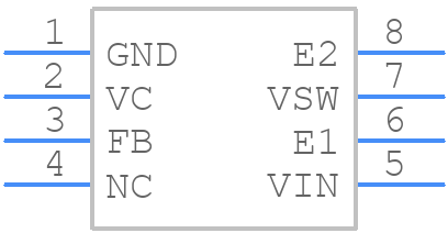 LT1172CN8#PBF - Analog Devices - PCB symbol