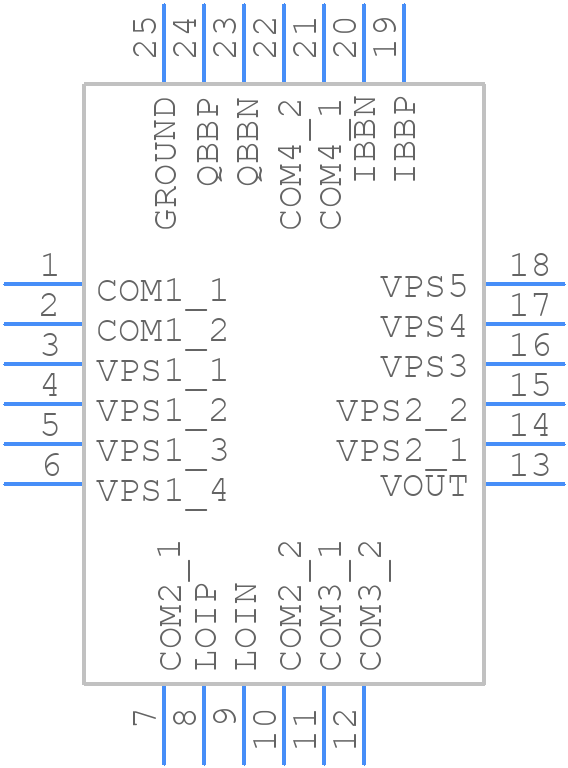 ADL5370ACPZ-R7 - Analog Devices - PCB symbol
