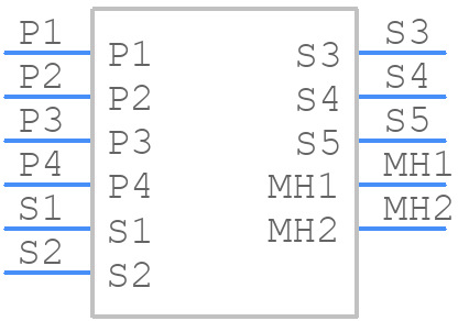 629-9W4-240-4T3 - EDAC - PCB symbol