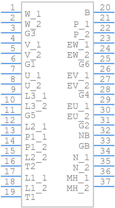 FP50R12W2T7PBPSA1 - Infineon - PCB symbol